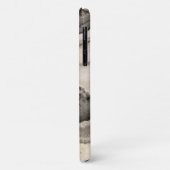 Marmer grijs zwart wit agaat edelsteen Case-Mate iPhone case (Achterkant/links)