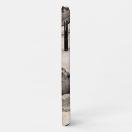 Marmer grijs zwart wit agaat edelsteen Case-Mate iPhone case (Achterkant/links)