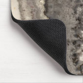 Marmer grijs zwart-wit gekleurd natuurgemsteen muismat (Hoek)