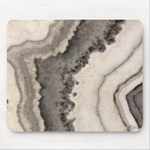 Marmer grijs zwart-wit gekleurd natuurgemsteen muismat