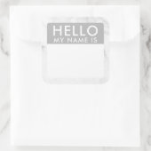 Marmer Hallo mijn naam is Sticker (Tas)