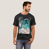 Marmer handgemaakt: traditionele luxe textuur. t-shirt (Voorkant volledig)