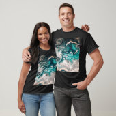 Marmer handgemaakt: traditionele luxe textuur. t-shirt (Unisex)