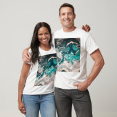 Marmer handgemaakt: traditionele luxe textuur. t-shirt (Unisex)