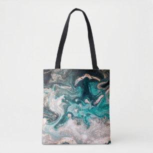Marmer handgemaakt: traditionele luxe textuur. tote bag