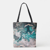 Marmer handgemaakt: traditionele luxe textuur. tote bag (Achterkant)