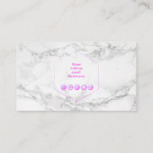 MARMER HEET ROZE OOGWIMPERS VISITEKAARTJE (Achterkant)