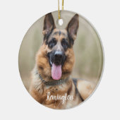 Marmer Herdenking Citaat Foto Dog Pet Memorial Keramisch Ornament (Links)