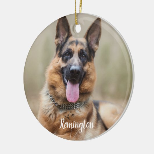 Marmer Herdenking Citaat Foto Dog Pet Memorial Keramisch Ornament (Links)