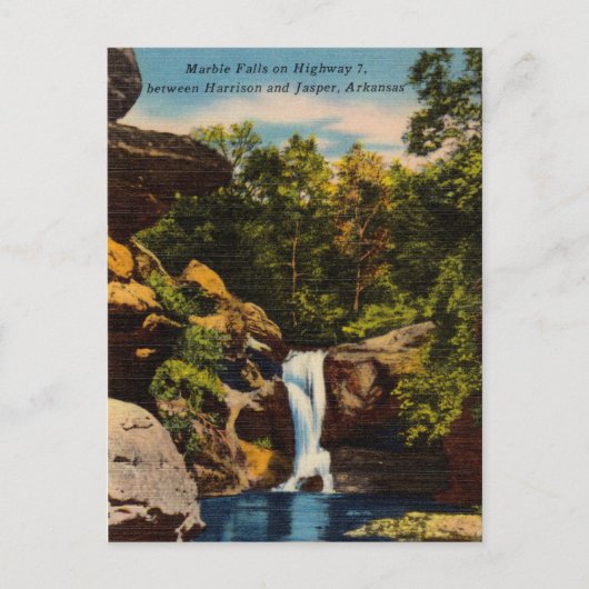  marmer Herfsten Harrison, Jasper, Arkansas Briefkaart (Voorkant)