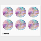 Marmer holografisch en gouden cosmetica pot label (Vel)