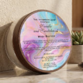Marmer holografisch en gouden cosmetica pot label