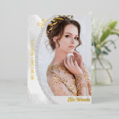 Marmer Ice Folie Autograph Kaarten voor Pageant (Staand Voorkant)