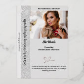 Marmer Ice Folie Autograph Kaarten voor Pageant (Achterkant)