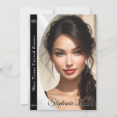 Marmer Ice Pageant Sash Autograph Kaart (Voorkant)