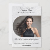 Marmer Ice Pageant Sash Autograph Kaart (Achterkant)