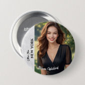 Marmer Ijs Pageant Knop Speld Ronde Button 7,6 Cm (Voorkant /achterkant)
