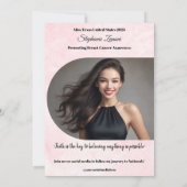 Marmer Ijs Pageant Sash Autogramkaart Kaart (Achterkant)