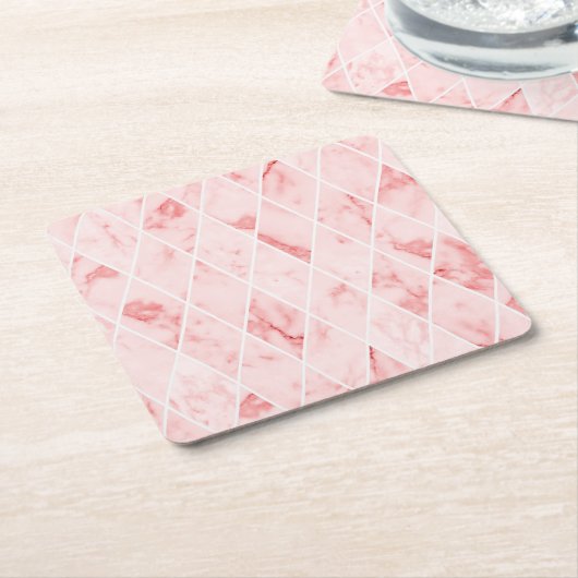 marmer kartonnen onderzetters (Schuin)