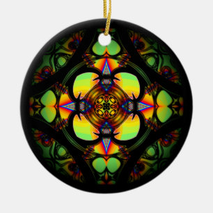 Marmer (kleurrijk patroon) keramisch ornament