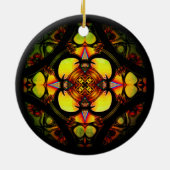 Marmer (kleurrijk patroon) keramisch ornament (Achterkant)