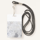 marmer lanyard badge (Achterkant met draagriem)