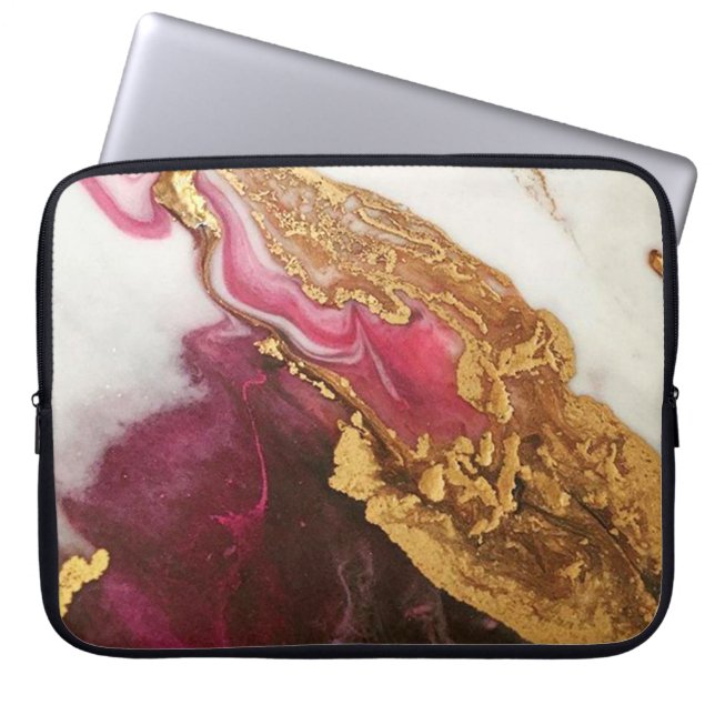 marmer laptop sleeve (Voorkant)