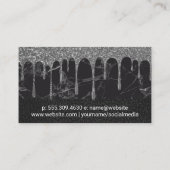 marmer leder | Mengsel | Glitter Drip Frosting Visitekaartje (Achterkant)