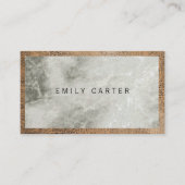 marmer leder visitekaartje (Voorkant)