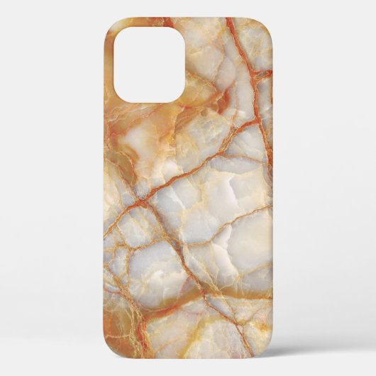 Marmer Majesteit: Glanzende elegantie Case-Mate iPhone Case (Achterkant)