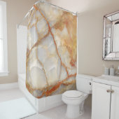 Marmer Majesteit: Glanzende elegantie Douchegordijn (In situ)