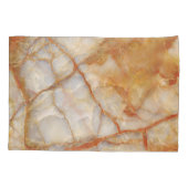 Marmer Majesteit: Glanzende elegantie Kussensloop (Achterkant)