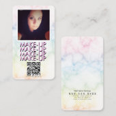 Marmer Make-up Salon QR Code Foto Visitekaartje (Voorkant / Achterkant)