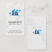 Marmer | makelaar in onroerend goed | makelaar in  visitekaartje (Voorkant / Achterkant)