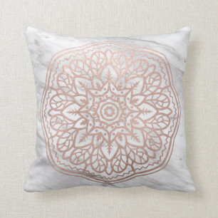 Marmer mandala - geometrisch gouden kussen van roo