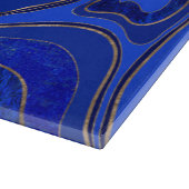 Marmer Map - blauw en goud Snijplank (Hoek)