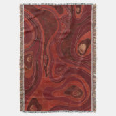 Marmer Map - Deep Reds en Gold Deken (Voorkant Verticaal)