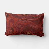 Marmer Map - Deep Reds en Gold Kussen (Achterkant)