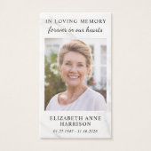 Marmer Memorial begrafenis foto gebed Kaart (Voorkant)