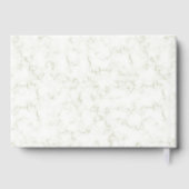 Marmer met Eucalyptus Greenery Gold Wedding Gastenboek (Achterkant)