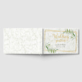 Marmer met Eucalyptus Greenery Gold Wedding Gastenboek (Volledig)