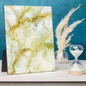Marmer met gele draden fotoplaat (Zijkant)
