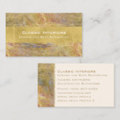 Marmer met Gold Modern Natural Stone Visitekaartje (Voorkant / Achterkant)