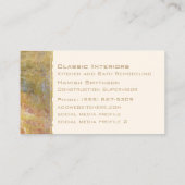 Marmer met Gold Modern Natural Stone Visitekaartje (Achterkant)