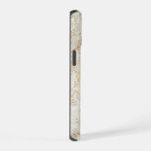 Marmer met gouden textuur iPhone 15 case (Rechterkant)