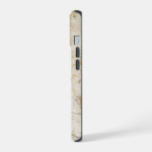 Marmer met gouden textuur iPhone 15 case (Linkerkant)