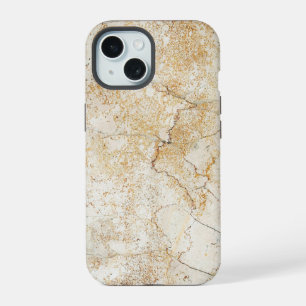 Marmer Met Gouden Textuur iPhone 15 Case