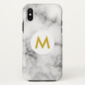 marmer met monogram Case-Mate iPhone case (Achterkant)