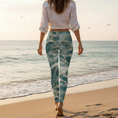Marmer met Oceaan Golven Leggings