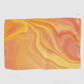 Marmer met Zonsondergangsgloed Golfhanddoek (Horizontaal)